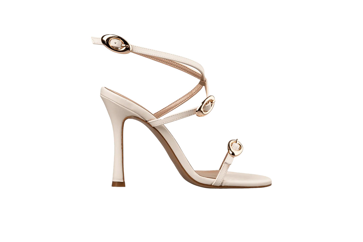 ENVIE-BUCKLE STRAP STILETTOS (E02-21820-199)-VANILLA - Image 2