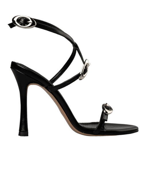 Alternative view of ENVIE-BUCKLE STRAP STILETTOS (E02-21820-34)-BLACK