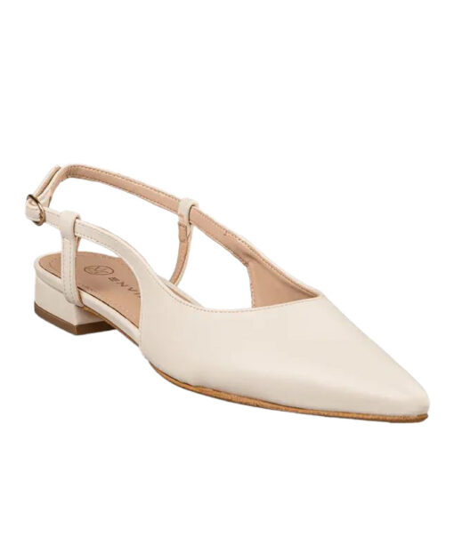 ENVIE-POINTY SLINGBACK BALLERINAS (E02-21721-199)-VANILLA