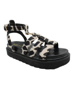 ENVIE SHOES-FLATFORM SANDALS (E32-21435-97)-LEOPAR