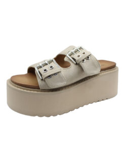 ENVIE-FLATFORM SANDALS (E42-21174-36)-BEIGE