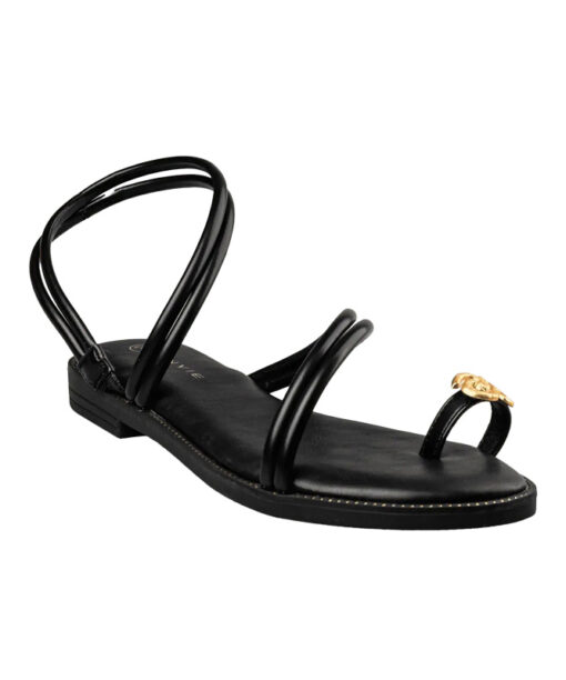 ENVIE-FLAT SANDALS (E96-21400-34)-BLACK