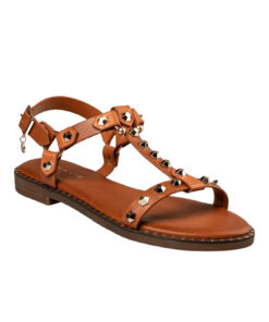 ENVIE-FLAT SANDALS (E96-21403-26)-CAMEL