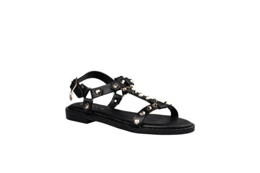 ENVIE-FLAT SANDALS (E96-21403-34)-BLACK