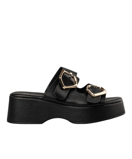 Alternative view of ENVIE-FLATFORM SANDALS (E84-21259-34)-BLACK