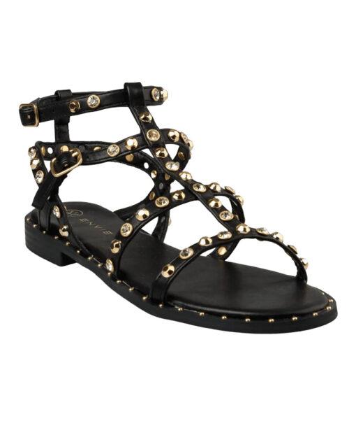 ENVIE SHOES-GLADIATOR SANDALS (E22-21221-34)-BLACK