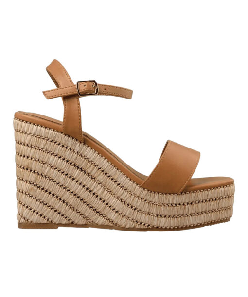 Alternative view of ENVIE-PLATFORM SANDALS (E33-21200-26)-CAMEL