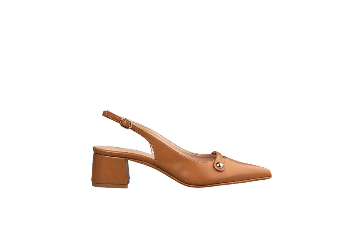 ENVIE-POINTY SLINGBACK PUMPS (E02-21741-26)-CAMEL - Image 2