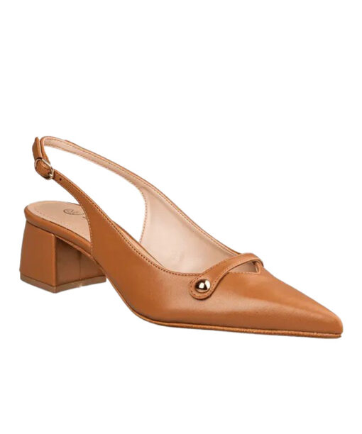 ENVIE-POINTY SLINGBACK PUMPS (E02-21741-26)-CAMEL