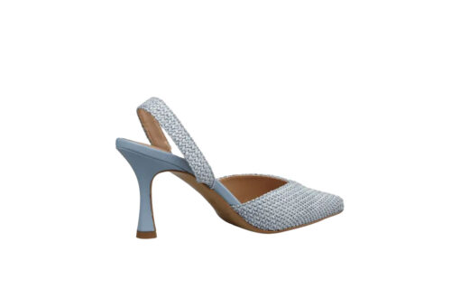 ENVIE-RAFFIA-EFFECT SLINGBACK (E02-21738-38)-BLUE - Image 3
