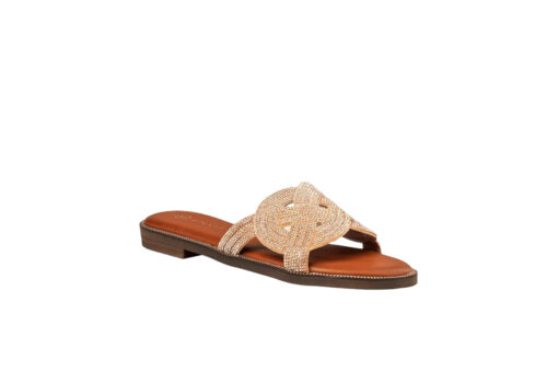 ENVIE SHOES-FLAT SANDALS (E96-21366-13)-ROSE GOLD