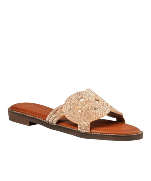 ENVIE SHOES-FLAT SANDALS (E96-21366-13)-ROSE GOLD