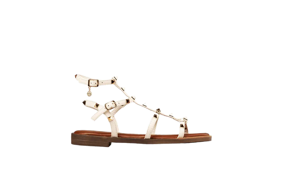 ENVIE SHOES-GLADIATOR SANDALS (E96-21390-10)-OFF-WHITE - Image 2