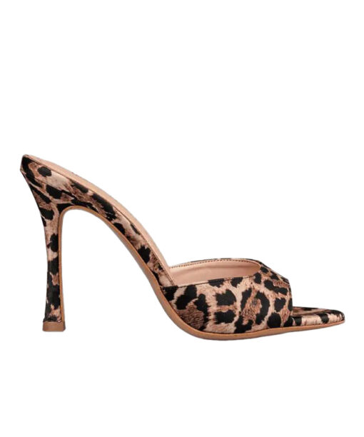 Alternative view of ENVIE-STILETTO MULES (E02-21822-97)-LEOPAR