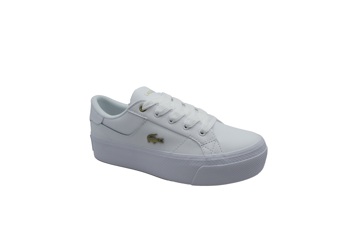 LACOSTE-ZIANE PLATFORM 124 2 CFA (47CFA0005216)-WHT-GLD