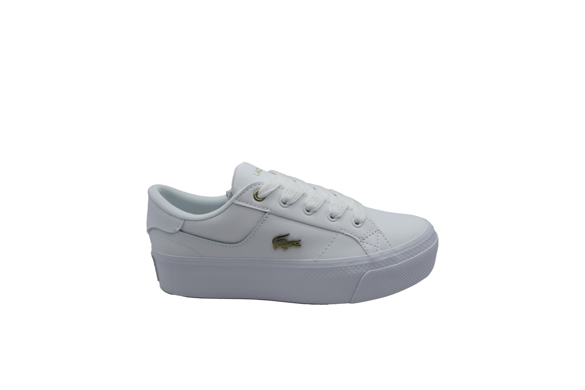 LACOSTE-ZIANE PLATFORM 124 2 CFA (47CFA0005216)-WHT-GLD - Image 2
