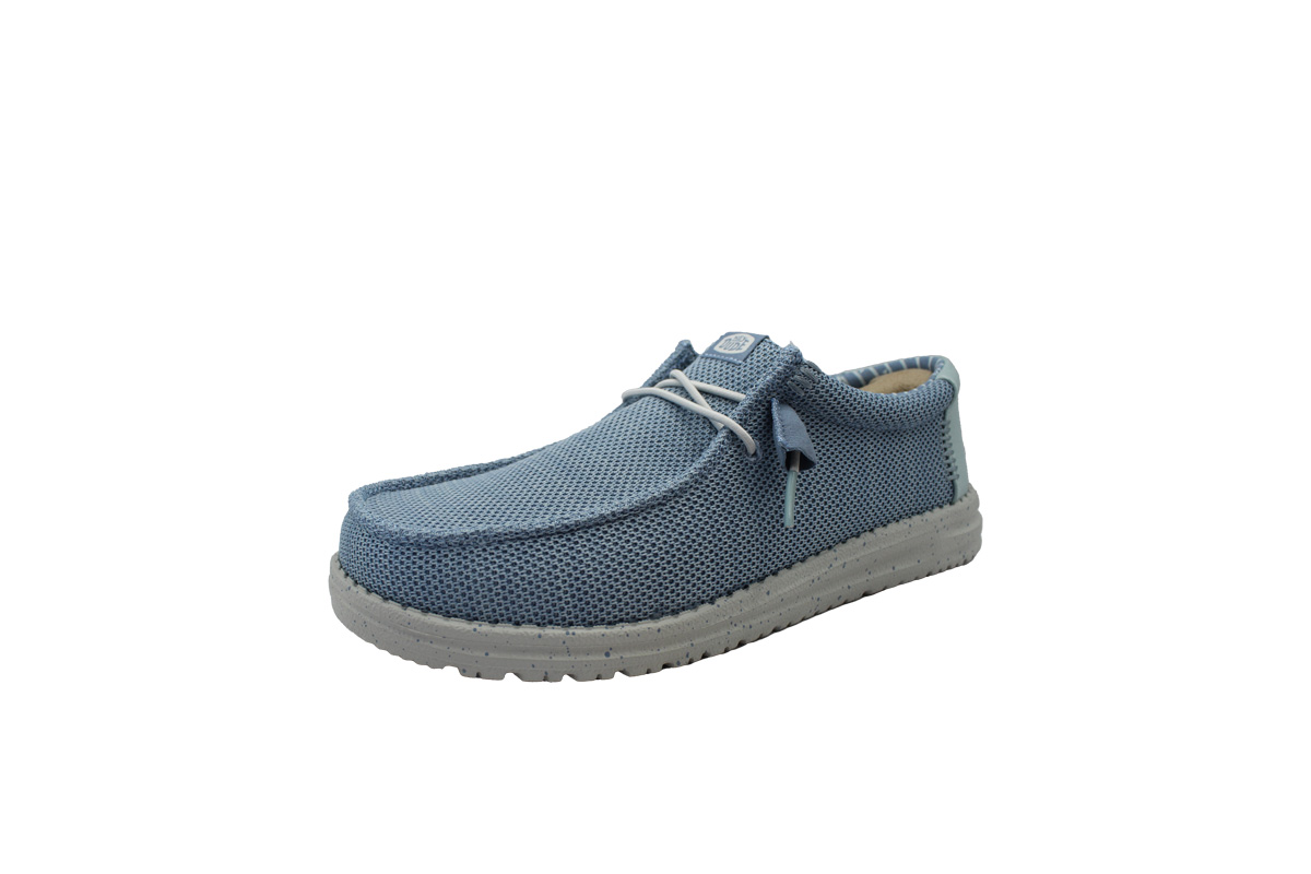 HEY DUDE-WALLY STRETCH SOX (41898-4TS)-CLOUD BLUE