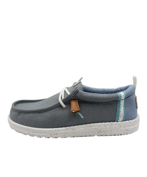 Alternative view of HEY DUDE-WALLY CRAFT LINEN (43086-1UI)-MONUMENT-GREY