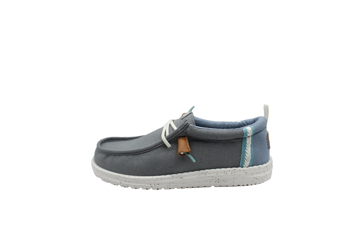 HEY DUDE-WALLY CRAFT LINEN (43086-1UI)-MONUMENT-GREY - Image 2