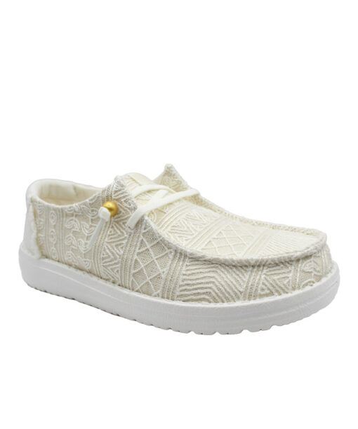 HEY DUDE-WENDY CROCHET (43112-19B)-WHITE-GOLD