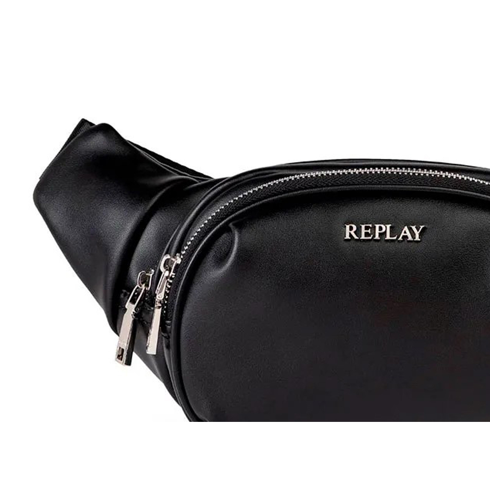 REPLAY ACC. LEATHER (FW3730-000-A0420A-0098)-BLACK - Image 2