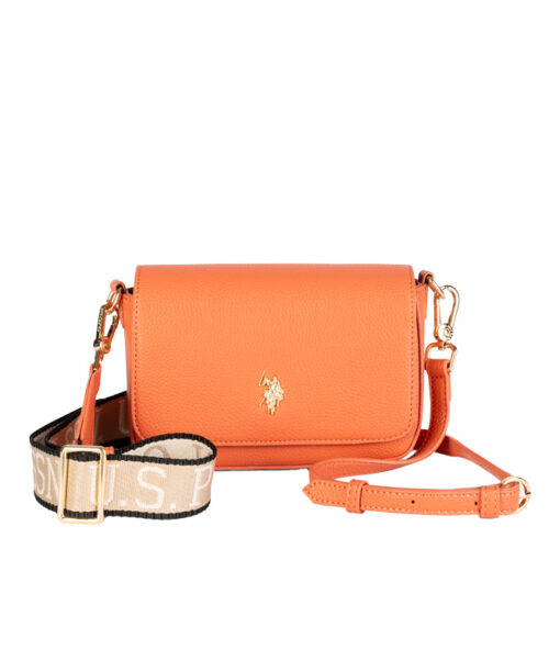 Alternative view of U.S. POLO ACCESS-MADISON FLAP CROSSBODY (BEUE58718WVP401)-CORAL