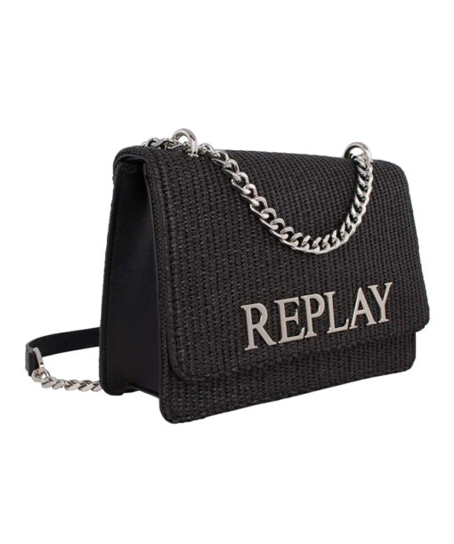REPLAY ACC. LEATHER (FW3000-053-A2009A-00098)-BLACK