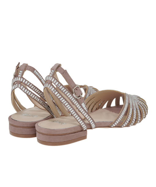 Alternative view of EXE-LOLA-307 (U4700703137K)-TAUPE-CLEAR OBLONG STRASS