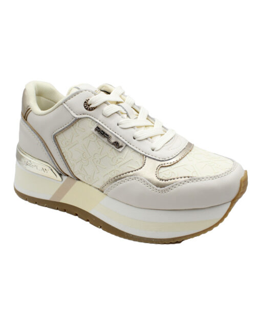 REPLAY MENNET ALLOVER 2 (RSA50012T-2256)-OFF WHITE PLATINUM
