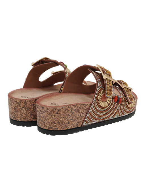 Alternative view of EXE (U477B1142Z26)-TAN CLEAR STRASS