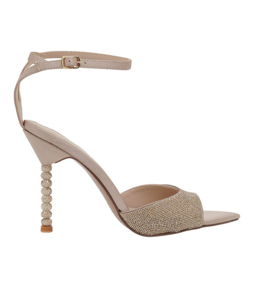 Alternative view of ALESSANDRA BRUNI-JOY 625 (U470002568L7)-BEIGE SATIN-LT GOLD STRASS
