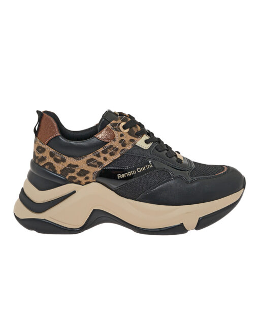 Alternative view of RENATO GARINI (V119R16440T7)-BLACK-BROWN-BLK LEOPARD