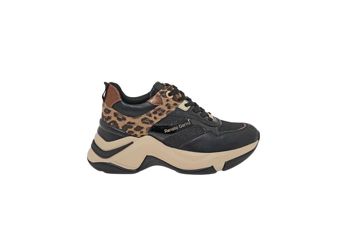 RENATO GARINI (V119R16440T7)-BLACK-BROWN-BLK LEOPARD - Image 2