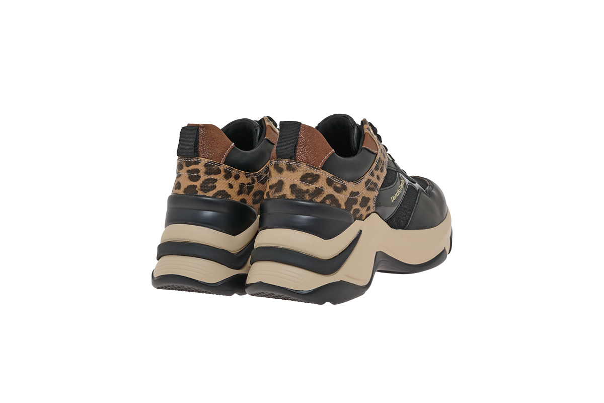 RENATO GARINI (V119R16440T7)-BLACK-BROWN-BLK LEOPARD - Image 3