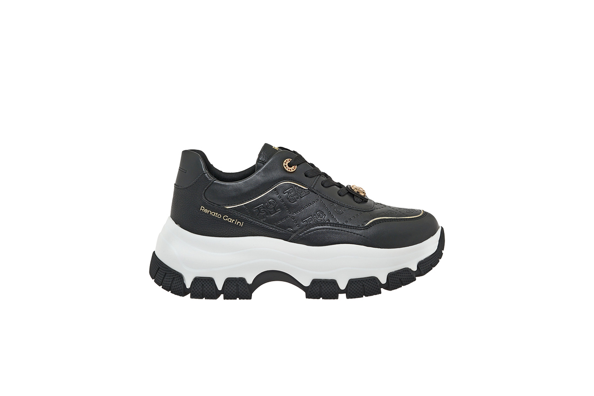 RENATO GARINI (V119R20034N3)-BLACK-BLACK STAMP-LT GOLD - Image 2