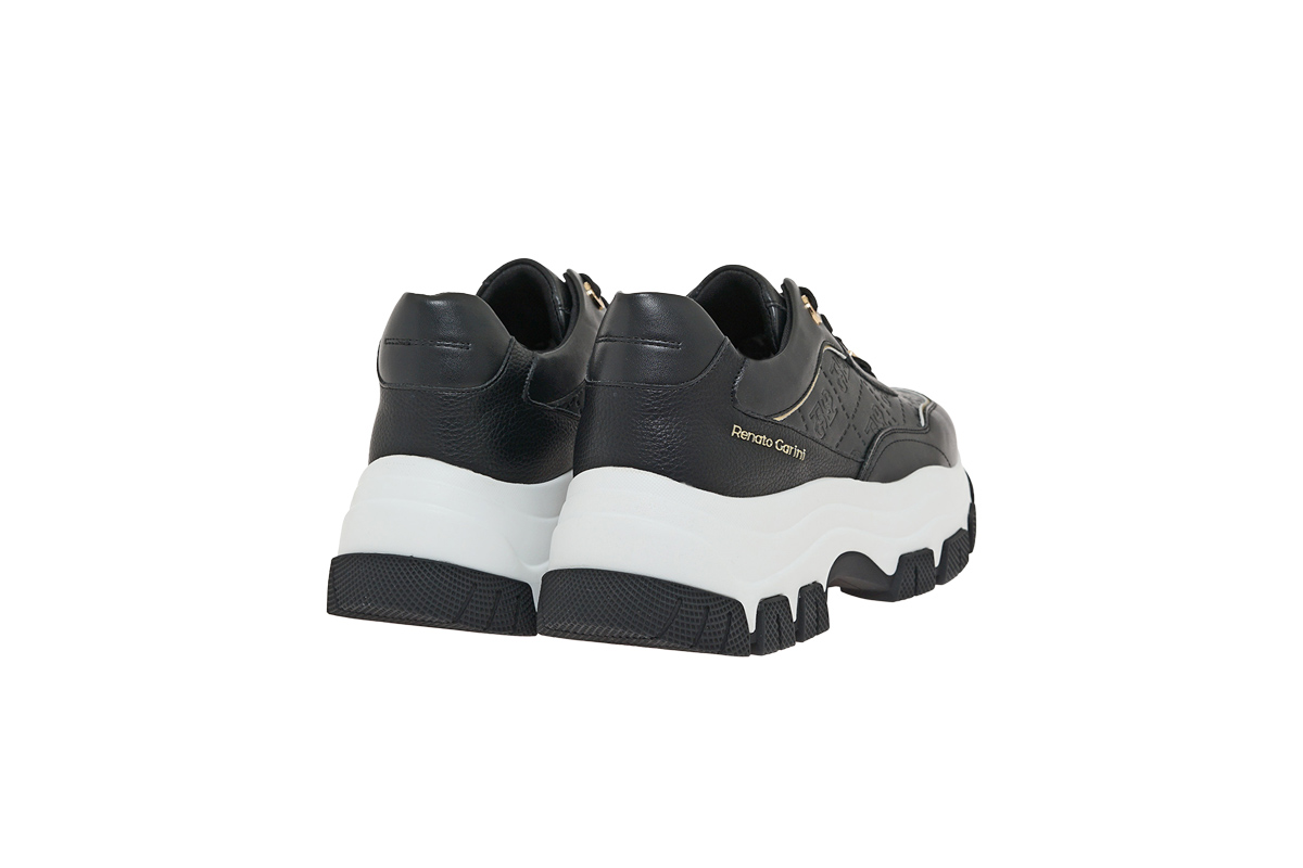 RENATO GARINI (V119R20034N3)-BLACK-BLACK STAMP-LT GOLD - Image 3