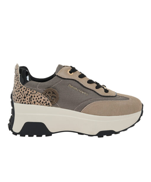 Alternative view of RENATO GARINI (V119R534398D)-KHAKI BEIGE SUE-BLK PAT
