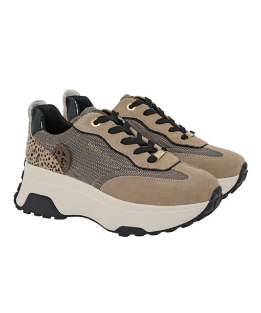 RENATO GARINI (V119R534398D)-KHAKI BEIGE SUE-BLK PAT