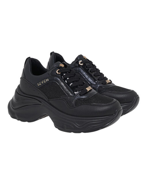 SEVEN (V119R547316Y)-BLACK MESH-BLK PATENT