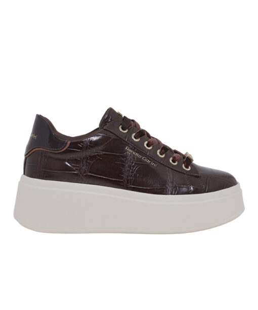 Alternative view of RENATO GARINI (V119R88533N5)-BROWN CROCO-DK BROWN