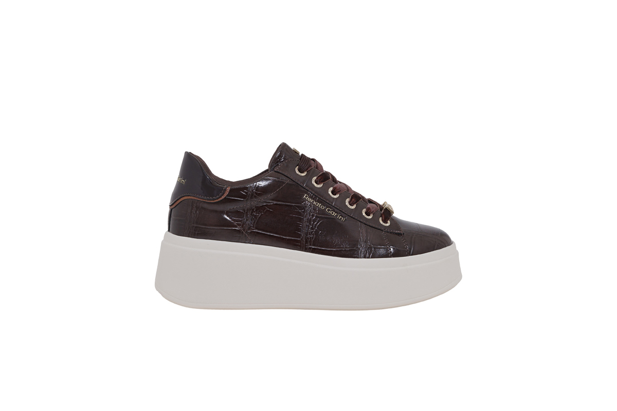 RENATO GARINI (V119R88533N5)-BROWN CROCO-DK BROWN - Image 2