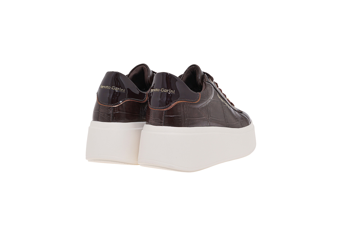 RENATO GARINI (V119R88533N5)-BROWN CROCO-DK BROWN - Image 3