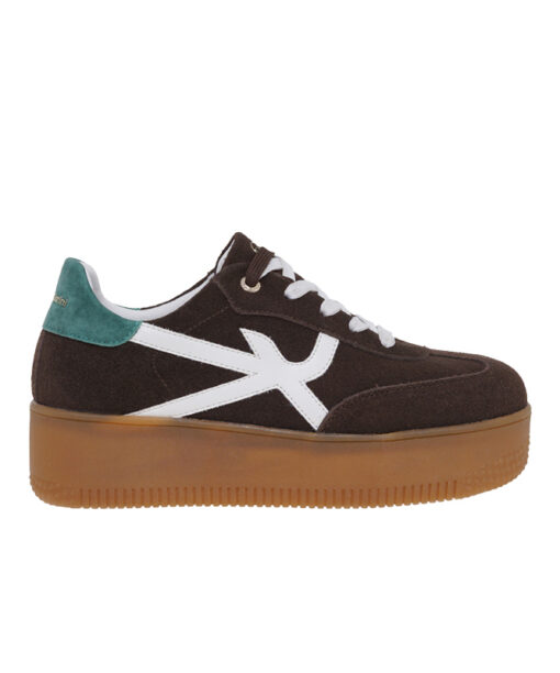 Alternative view of RENATO GARINI (V119R93432N4)-BROWN-GREEN SUEDE