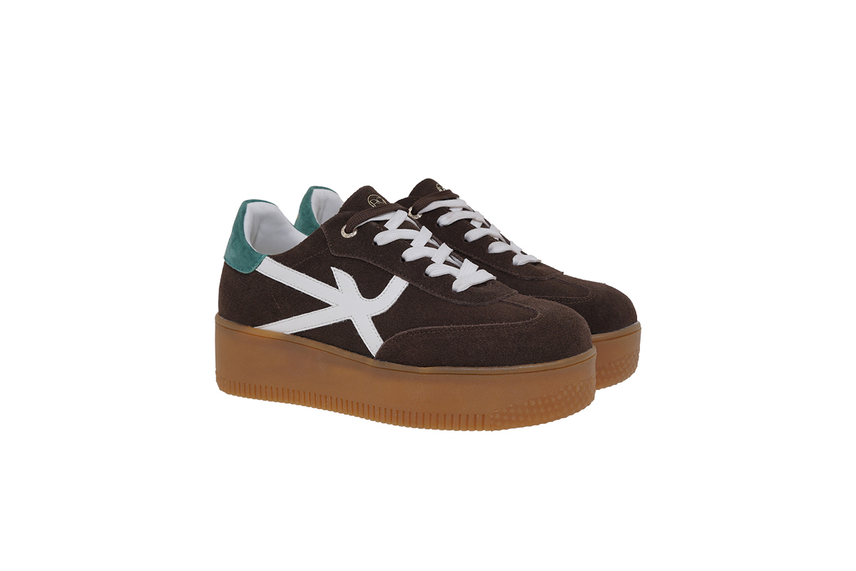 RENATO GARINI (V119R93432N4)-BROWN-GREEN SUEDE
