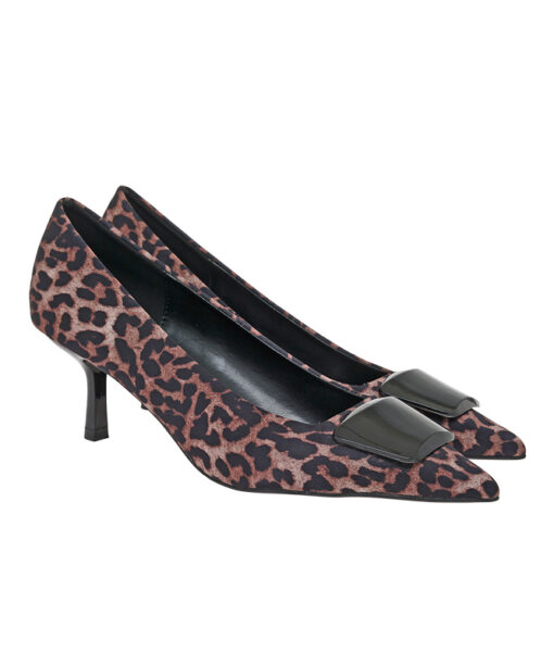 SEVEN (V170099044N8)-LEOPARD SATIN-BLK