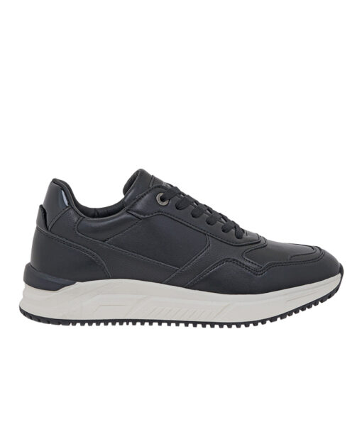 Alternative view of RENATO GARINI-MALVIN-001 (V570010022N7)-BLACK-BLK GRAIN-BLK PATENT-OFF WHITE OUTSOLE