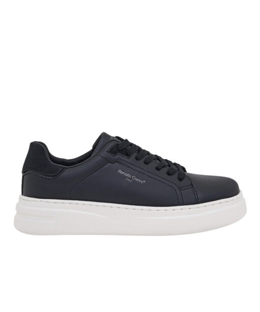 Alternative view of RENATO GARINI-DAVES-711 (V570011732N2)-BLACK MATE-BLK SUE-BLK PATENT-OFF WHITE OUTSOLE