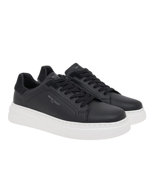 RENATO GARINI-DAVES-711 (V570011732N2)-BLACK MATE-BLK SUE-BLK PATENT-OFF WHITE OUTSOLE