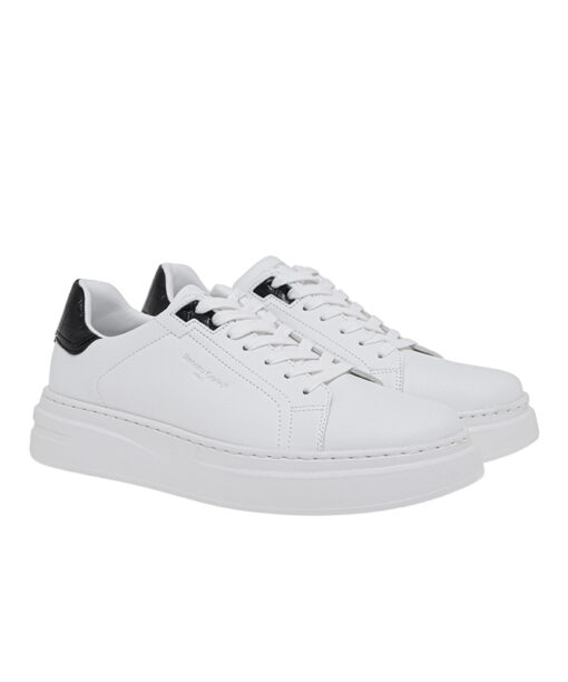 RENATO GARINI-DAVES-711 (V5700117375N)-WHITE-BLACK CROCO-BLACK PATENT