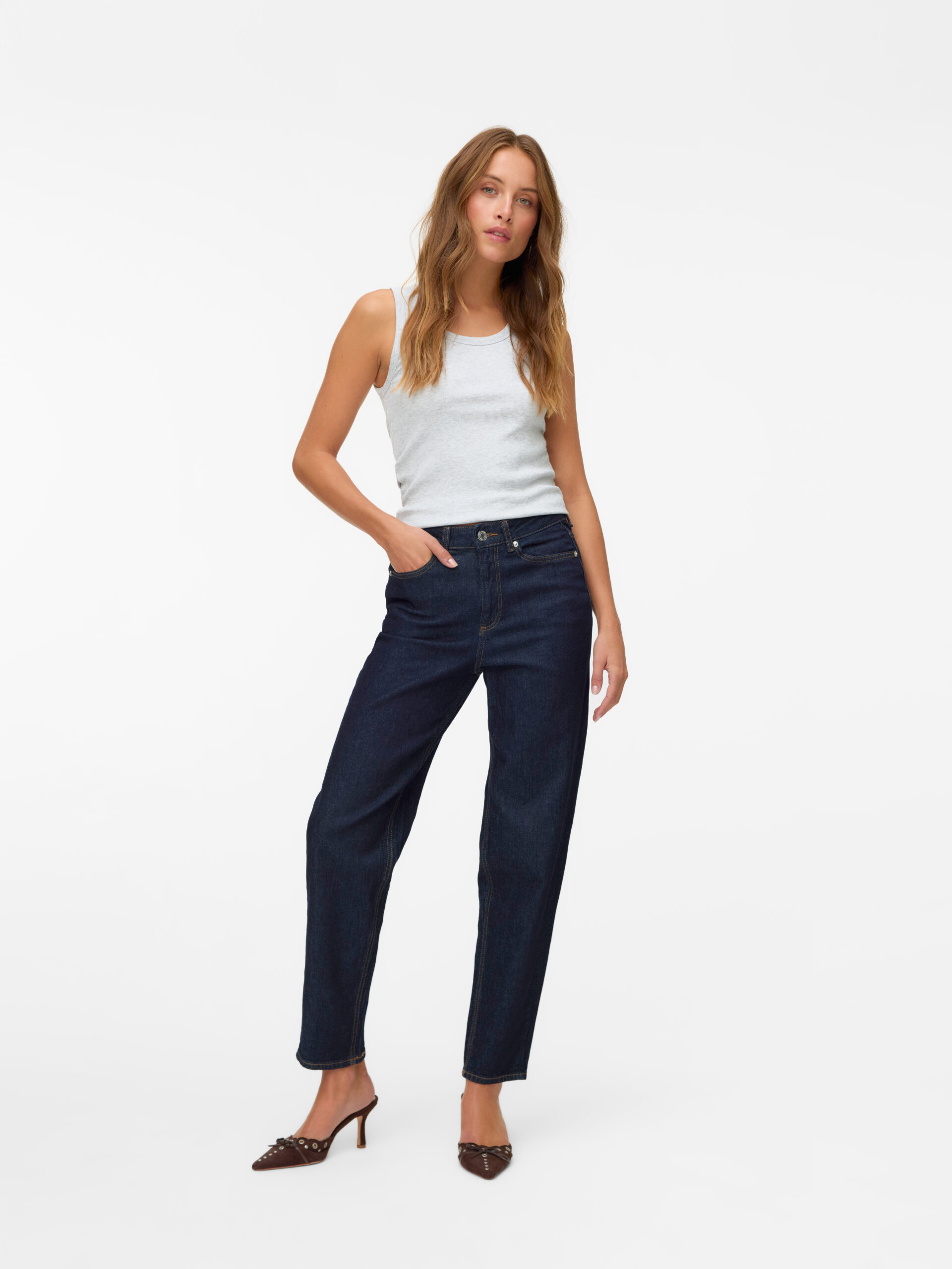 Vero Moda-VMTESSA (10333060)-DARK-BLUE-DENIM - Image 2